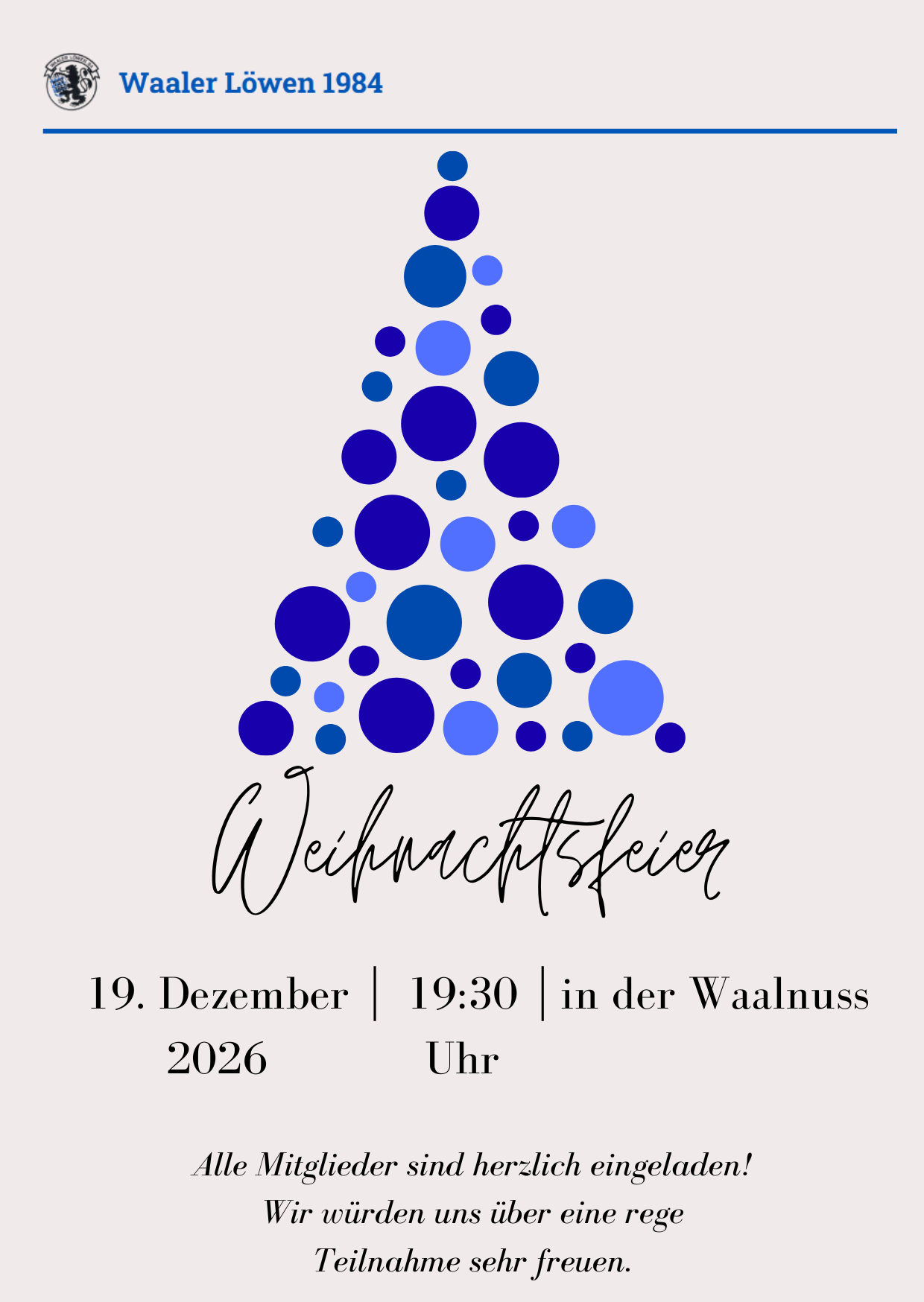 Weihnachtsfeier 2026